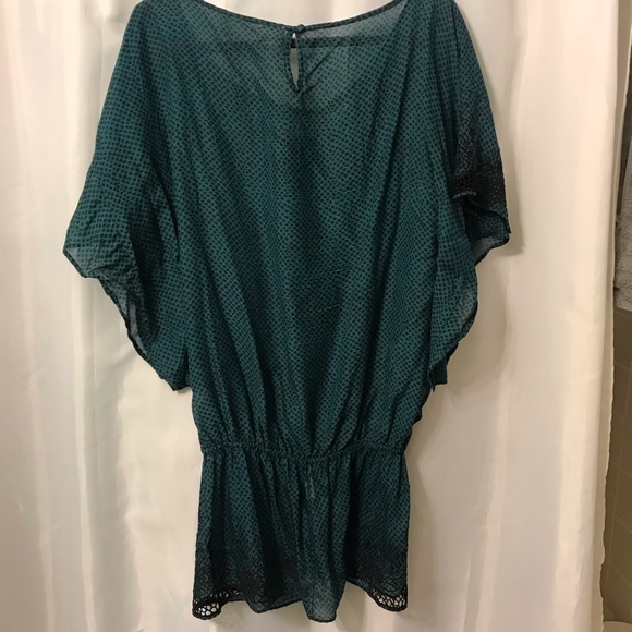 Free People green and black tunic with low waist M - Picture 5 of 8